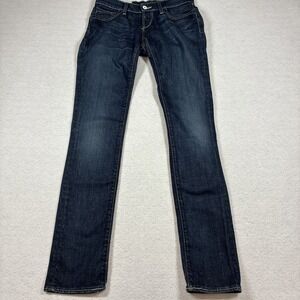 Loomstate Organic Cotton Jeans Size 26 26x33 Made in USA Dark Wash Boho Denim